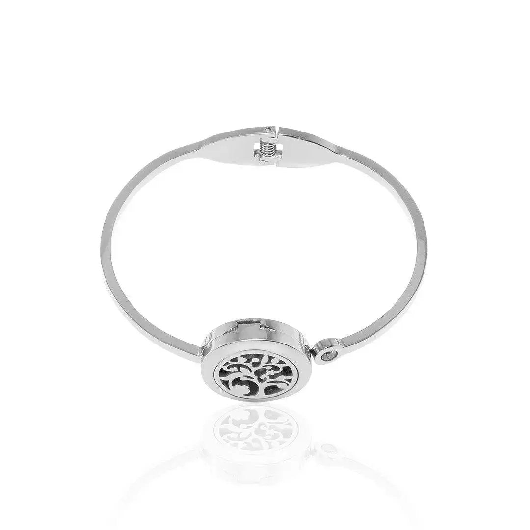 Tree Essential Oil Diffuser Bangle FBR044SR Aura Scent