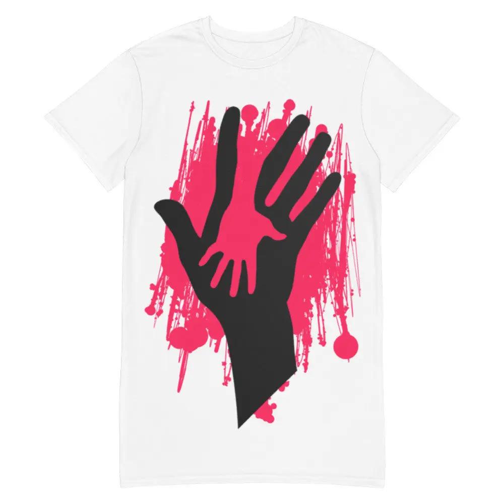 HAND BY HAND T-shirt Dress by Gianneli Fadia, Noura