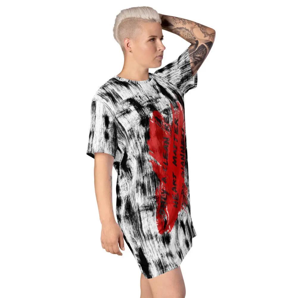 CLEAN HEART T-shirt Dress by Gianneli Fadia, Noura