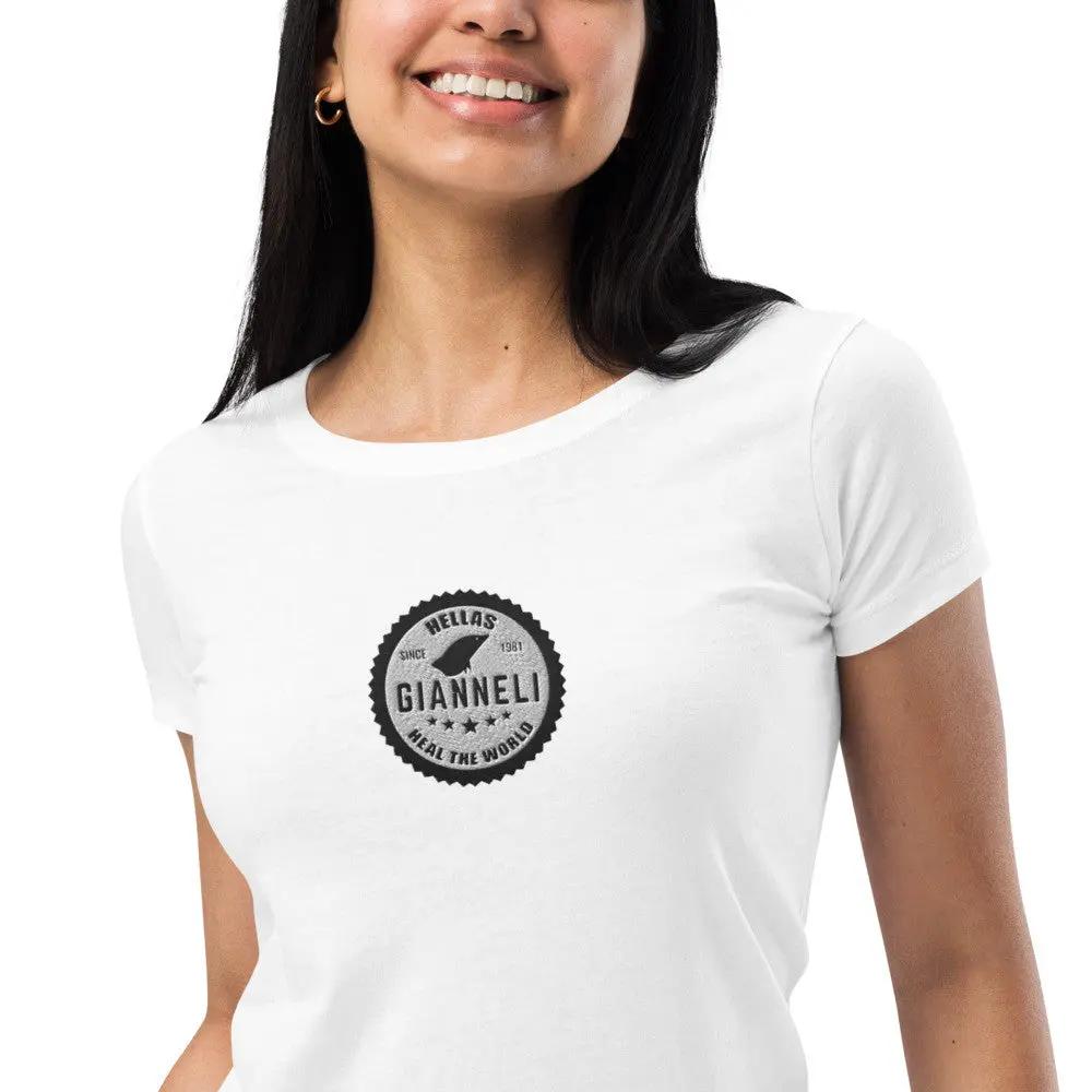 HEAL THE WORLD Women’s Fitted T-shirt by Gianneli Fadia, Noura