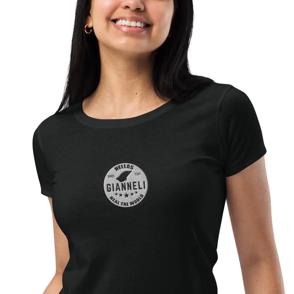 HEAL THE WORLD Women’s Fitted T-shirt by Gianneli Fadia, Noura