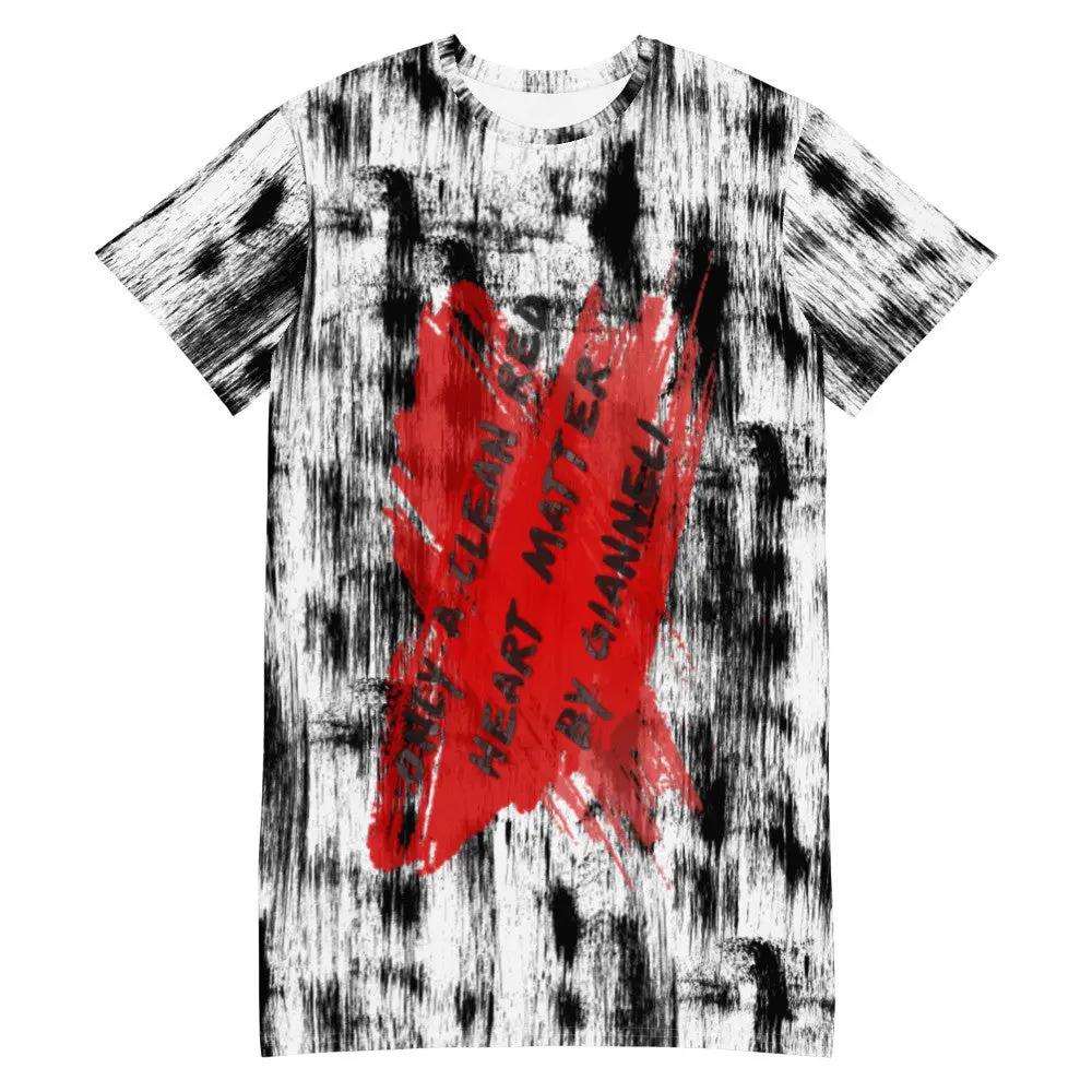 CLEAN HEART T-shirt Dress by Gianneli Fadia, Noura