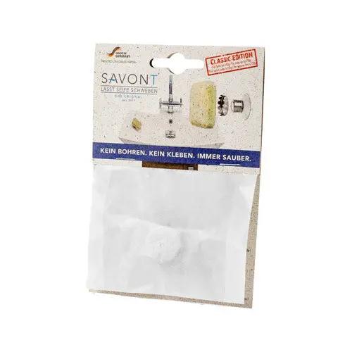 SAVONT Original Magnetic floating soap holder | Always dry & clean | Soap dish dispenser drainer for shower or sink SAVONT