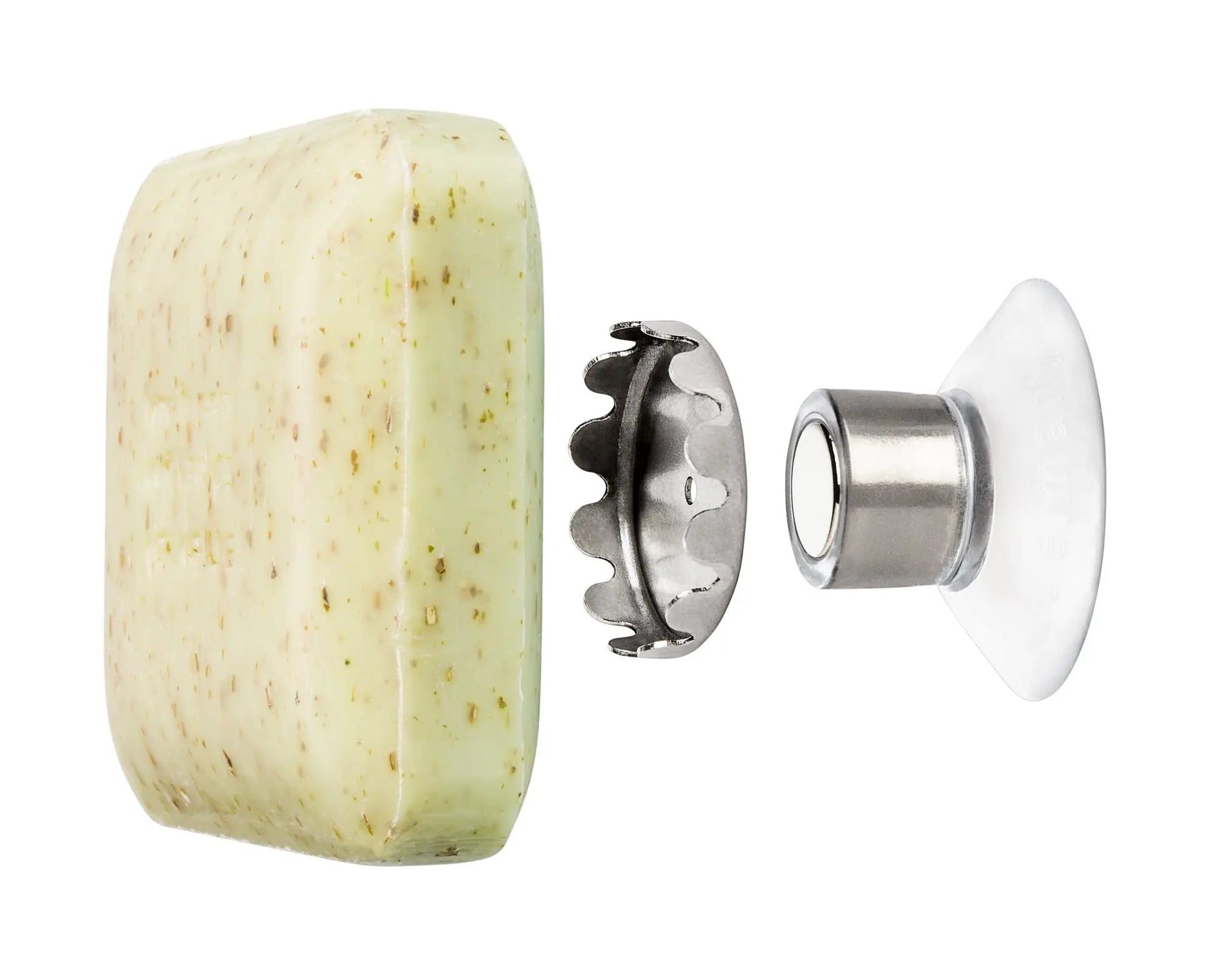 SAVONT Original Magnetic floating soap holder | Always dry & clean | Soap dish dispenser drainer for shower or sink SAVONT